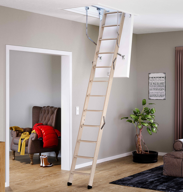Escalier escamotable clickFIX® thermo - Sur mesure 