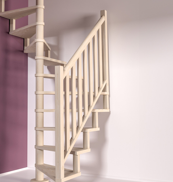 Une rampe d’escalier SQUARE WOOD