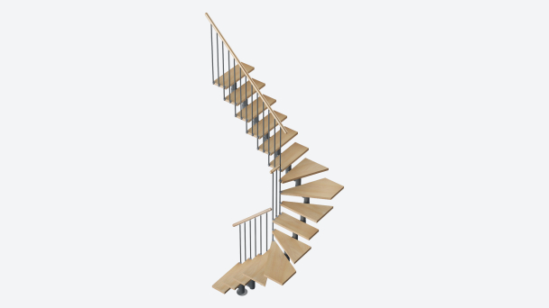 Escalier EUREKA Basalt Grey, RAL 7012