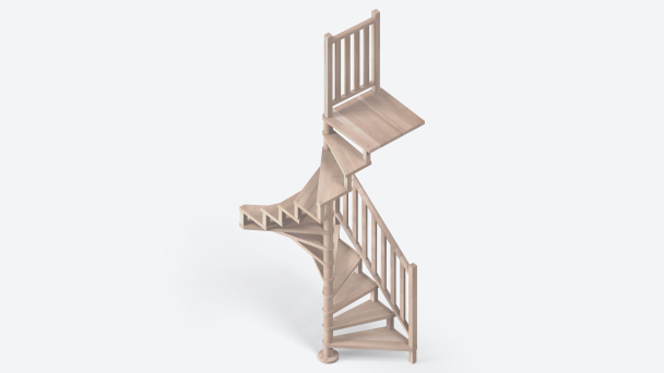 Escalier spirale SQUARE LUXE 
