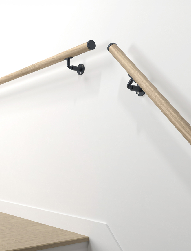 Main courante chêne R15 & R35 | Supports NEW RONDO 