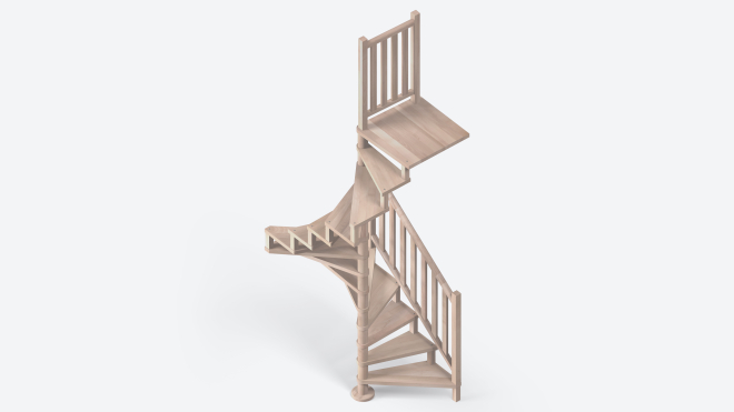 Escalier spirale SQUARE LUXE 