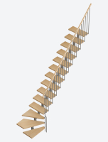 Escalier EUREKA Basalt Grey, RAL 7012