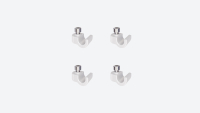 Supports pour verre acrylique INTERIO 4pcs