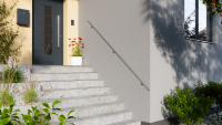 Wall handrail kit NEW RONDO – silver anodized alu Silver