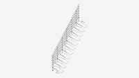 Extra staircase railing STYLE 6 White RAL 9016
